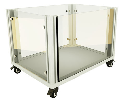 qualità  Mesh Panel Metal Dog Crate Metal Dog Kennel With Sliding Door 4 Wheels Easy Assembly Required fabbrica