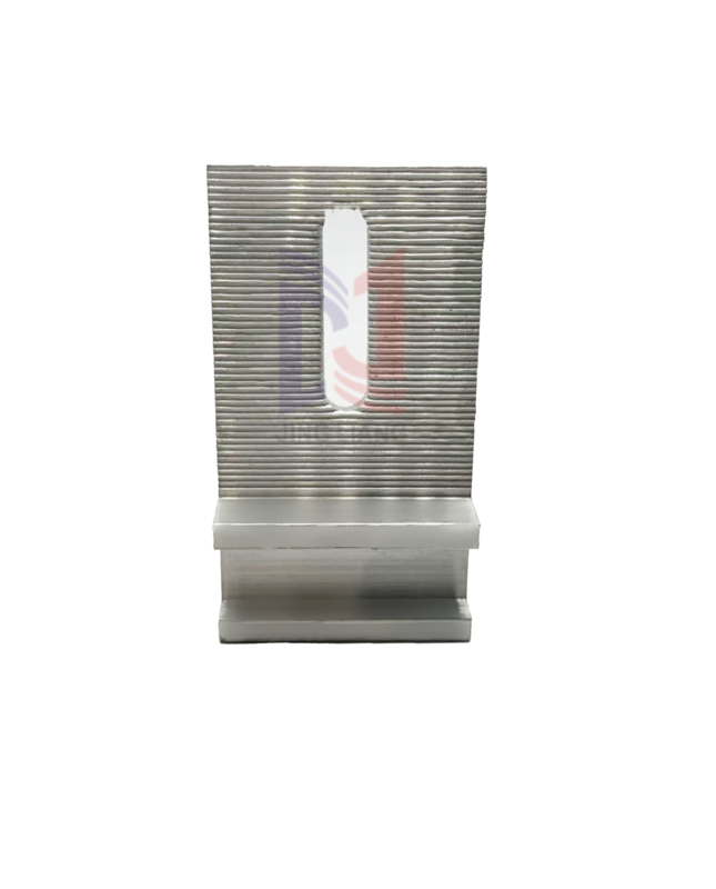 Clip a F in alluminio anticorrosione per sistema di supporto facciata in terracotta da 30 mm