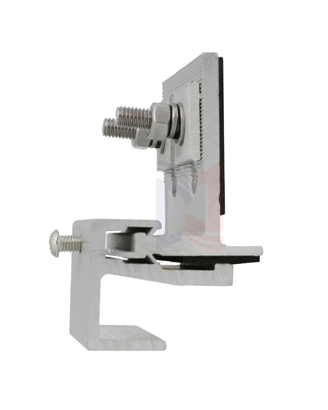 Clip di fine in alluminio anticorrosione per il sistema di supporto della facciata in terracotta