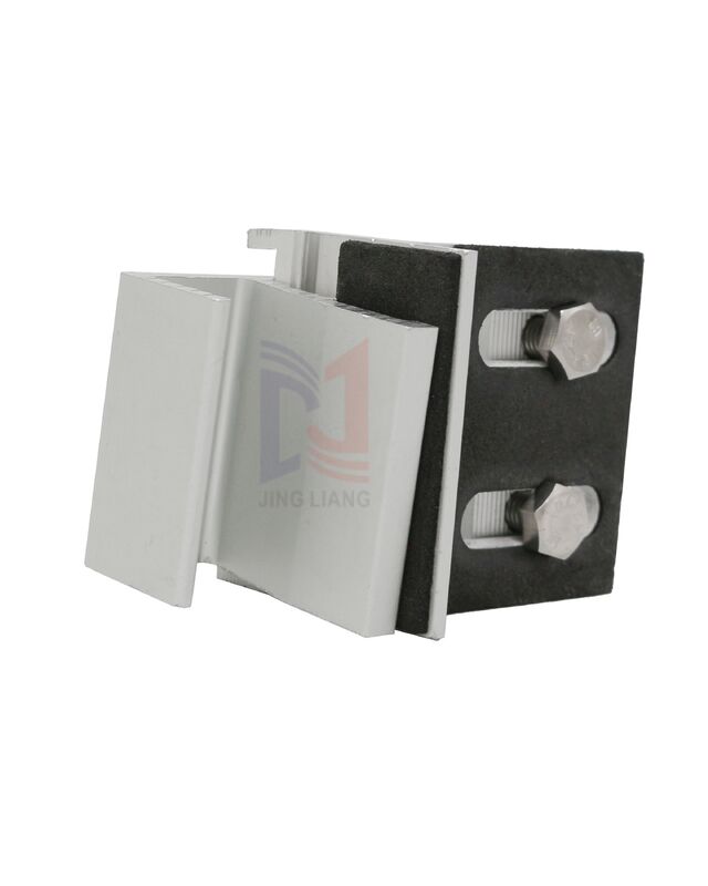 Clip di fine in alluminio anticorrosione per il sistema di supporto della facciata in terracotta