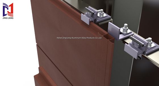 Sistema di supporto di facciata ventilata in terracotta per pannelli da 20 mm con elevata durata